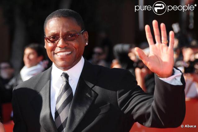 Le champion américain Carl Lewis, sur le tapis rouge du 4e Festival du Film de Rome, le 16 octobre 2009 !