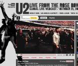 Concert de U2 en direct sur YouTube