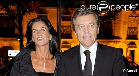 alain Joyandet et sa femme au 17ème Gala de l'Espoir le 21 octobre 2009 ai Théâtre des Champs-Elysées, avenue Montaigne dans le 8ème arrondissement de Paris