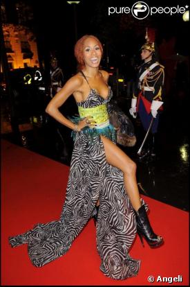 Mia Frye au 17ème Gala de l'Espoir le 21 octobre 2009 ai Théâtre des Champs-Elysées, avenue Montaigne dans le 8ème arrondissement de Paris