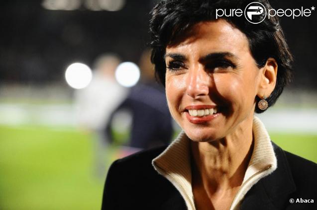 Rachida Dati au stade Chaban-Delmas, à Bordeaux, assiste au match qui oppose les Girondins de Bordeaux au Bayern de Munich. 21/10/09