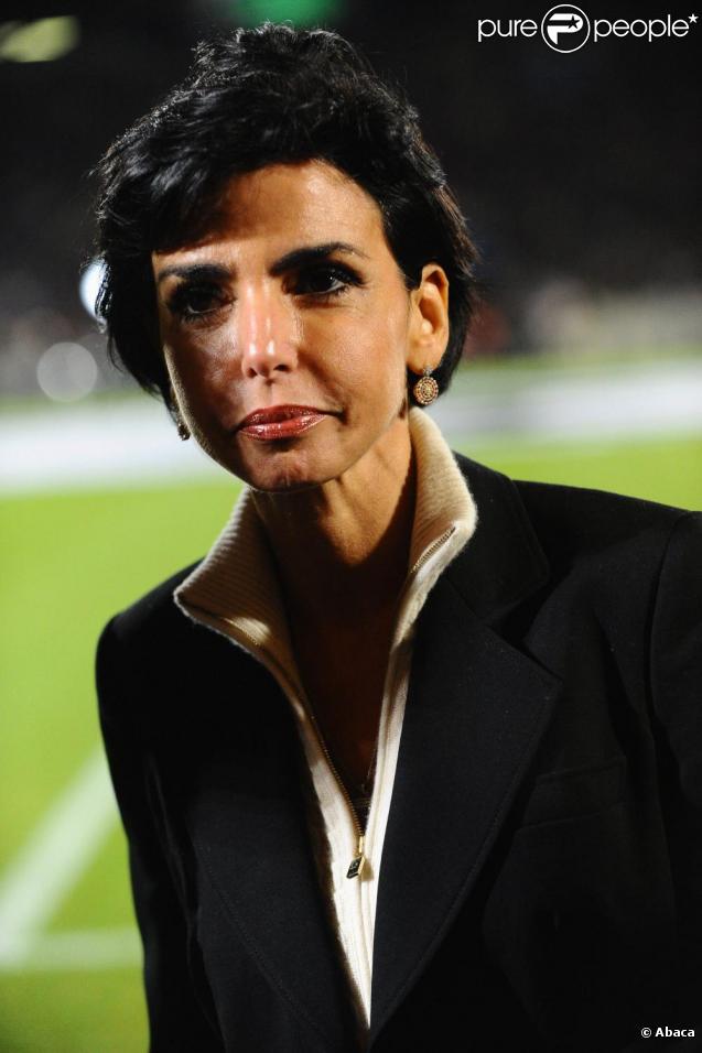 Rachida Dati au stade Chaban-Delmas, à Bordeaux, assiste au match qui oppose les Girondins de Bordeaux au Bayern de Munich. 21/10/09