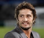 Bixente Lizarazu au stade Chaban-Delmas, à Bordeaux, assiste au match qui oppose les Girondins de Bordeaux au Bayern de Munich. 21/10/09