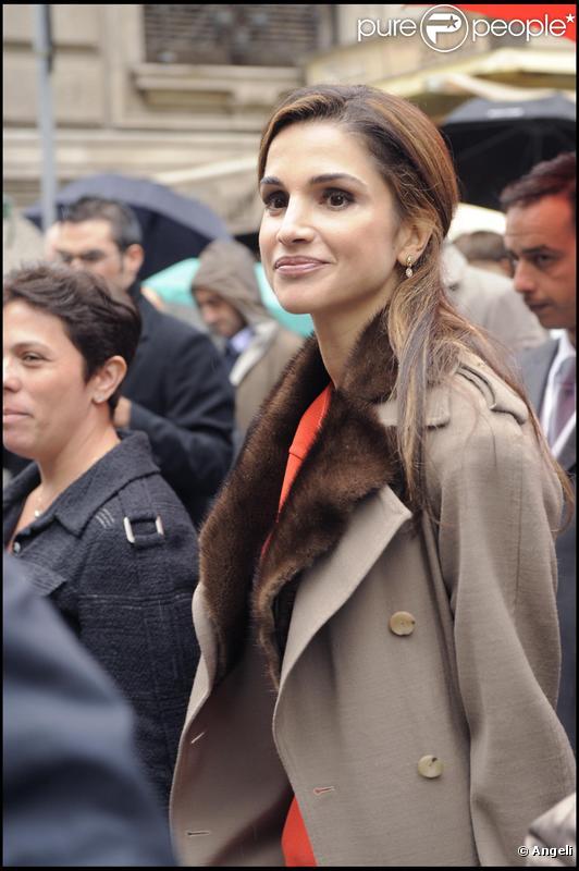 Rania de Jordanie poursuit sa visite officielle italienne, à Milan. 22/10/09