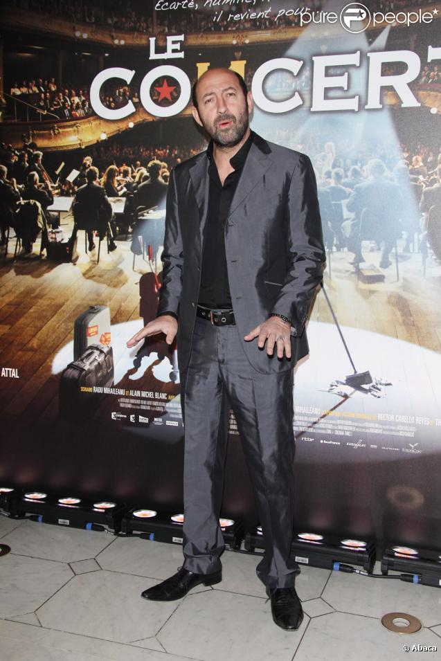 Kad Merad lors de l'avant-première du film de Radu Mihaileanu, Le Concert, au théâtre du Châtelet, le 23/10/09