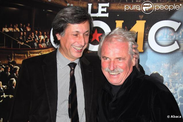 Patrick de Carolis et Yann Arthus-Bertrand lors de l'avant-première du film de Radu Mihaileanu, Le Concert, au théâtre du Châtelet, le 23/10/09