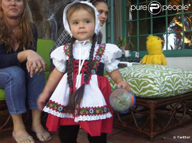 Honor et son costume d'Halloween