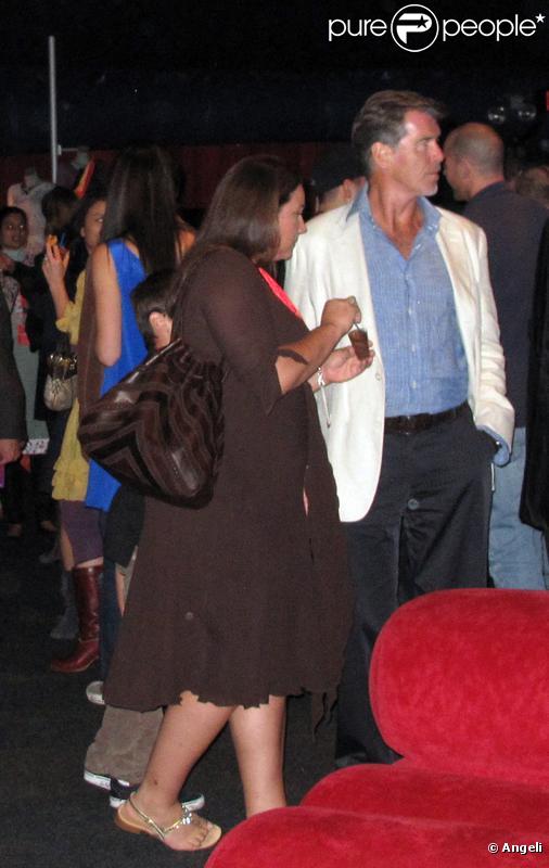 Pierce Brosnan et sa famille lors de la soirée du Cirque du Soleil à Santa Monica le 16 octobre 2009