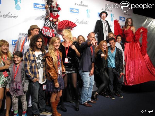 Alex Von Furstenberg et sa famille lors de la soirée du Cirque du Soleil à Santa Monica le 16 octobre 2009