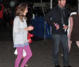 Dylan McDermott et ses deux filles lors de la soirée du Cirque du Soleil à Santa Monica le 16 octobre 2009 