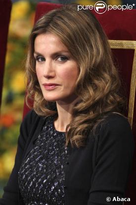 la Princesse Letizia d'Espagne lors de la cérémonie des Asturias Awards à Oviedo le 23 octobre 2009