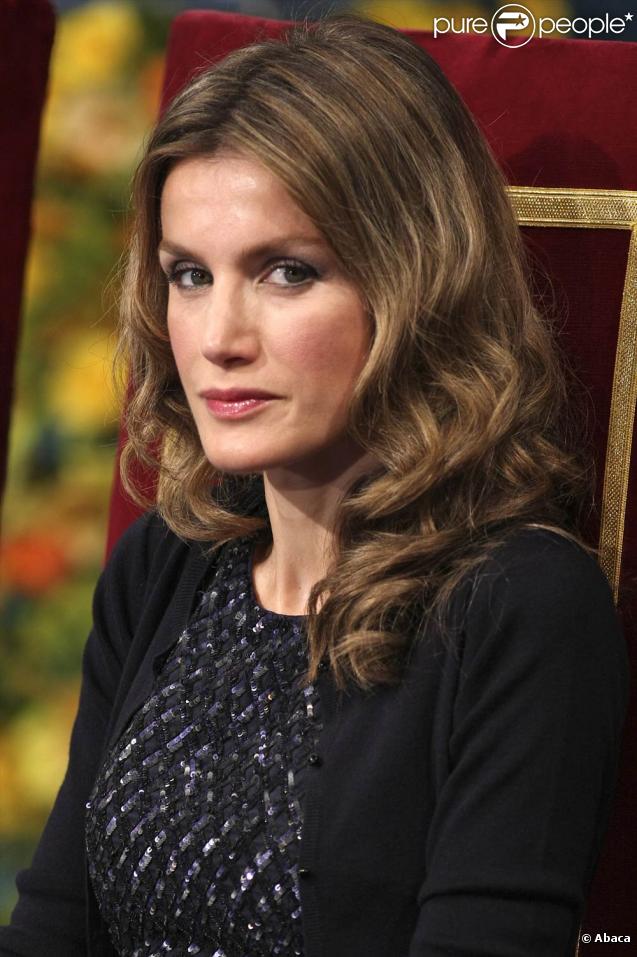 la Princesse Letizia d'Espagne lors de la cérémonie des Asturias Awards à Oviedo le 23 octobre 2009