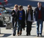 Le Prince Andrew, son ex, Sarah Ferguson et leurs deux filles, Béatrice et Eugénie. 