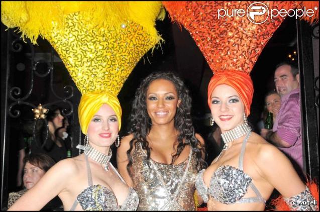 Mel B lors de la soirée de lancement de la ligne directe British Airways entre Londres et Las Vegas ainsi que le nouvel album Perfecto Las Vegas de Paul Oakenfold le 25 octobre 2009