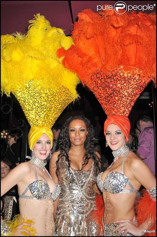 Mel B lors de la soirée de lancement de la ligne directe British Airways entre Londres et Las Vegas ainsi que le nouvel album Perfecto Las Vegas de Paul Oakenfold le 25 octobre 2009