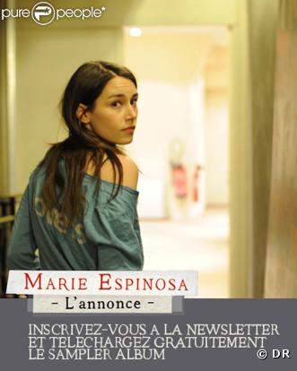 Marie Espinosa fera paraître le 4 janvier 2010 son premier album,  La démarrante