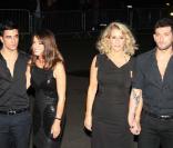 Keren Woodward et Sara Dallin de Bananarama et leurs compagnons au Hard Rock's Pinktober concert, le 1er novembre 2009 à Londres !