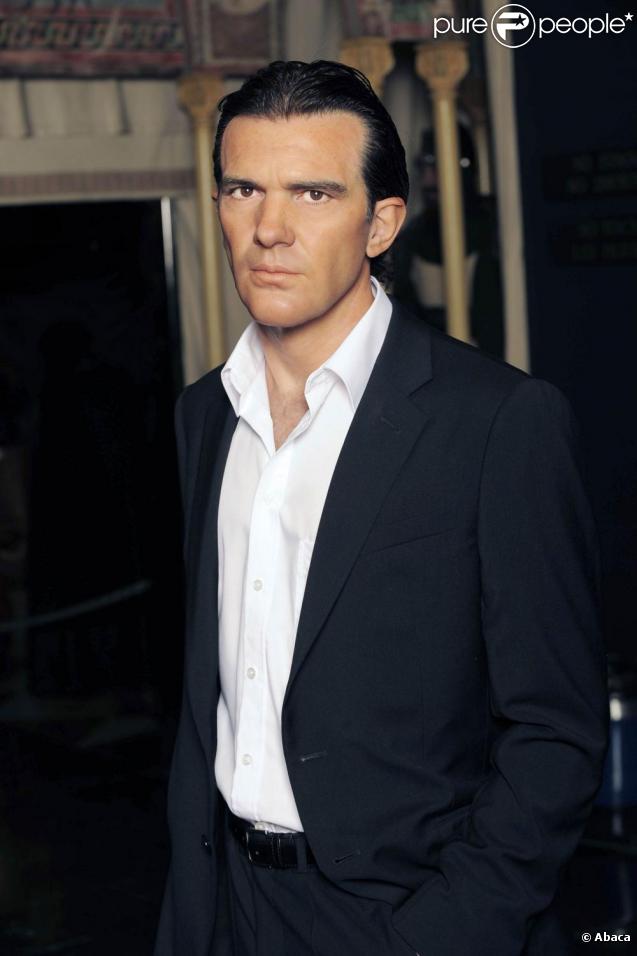 Antonio Banderas est au Wax museum, à Madrid. Prise de vue le 31/10/09
