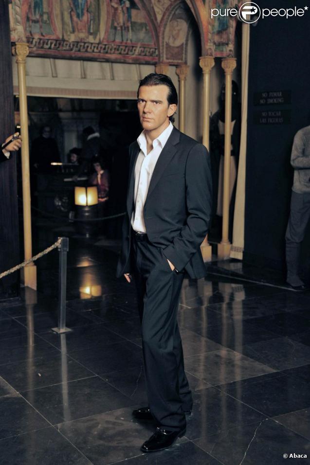 Antonio Banderas est au Wax museum, à Madrid. Prise de vue le 31/10/09