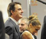Sarah Jessica Parker et Chris Noth sur le tournage de Sex and The City 2 le 17 octobre 2009