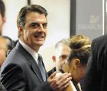 Sarah Jessica Parker et Chris Noth sur le tournage de Sex and The City 2 le 17 octobre 2009