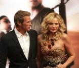 Jason Lewis et Kim Cattrall au Ziegfeld Theater lors du tournage de Sex and The City 2 le 17 octobre 2009