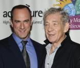 Christopher Meloni et Ian McKellen lors de la soirée de gala pour le 10e anniversaire de l'association Only Make Believe à New York le 2 novembre 2009