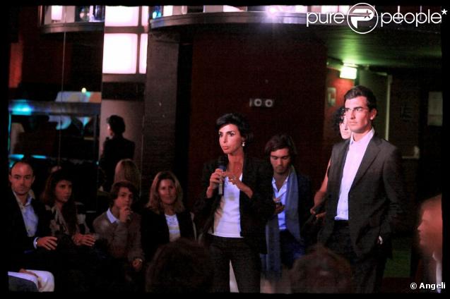 Rachida Dati à la rencontre des jeunes de l'UMP au Plaza Madeleine à Paris le 3 novembre 2009