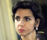 Rachida Dati lors d'une réunion publique sur l'aménagement durable au Champ-de-Mars à la mairie du VIIe arrondissement le 5 novembre 2009 