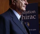 Jacques Chirac à la Sorbonne lors de la remise du premier prix de sa fondation pour la prévention des conflits, le 6/11/09