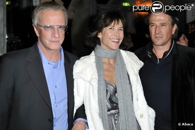 Sophie Marceau et Christophe Lambert, à l'occasion de l'avant-première de  L'homme de chevet , d'Alain Monne, qui s'est tenue à la Cinémathèque de Paris, le 9 novembre 2009.