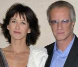 Sophie Marceau et Christophe Lambert, à l\'occasion de l\'avant-première de <i>L\'homme de chevet</i>, d\'Alain Monne, qui s\'est tenue à la Cinémathèque de Paris, le 9 novembre 2009.