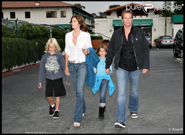 Cindy Crawford en famille avec ses enfants Kaia et Presley  