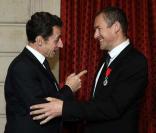 Nicolas Sarkozy et Dany Boon, décoré de la légion d'honneur