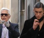 Karl Lagerfeld et sa muse en shooting à Benos Aires en Argentine pour la prochaine campagne Chanel