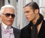 Karl Lagerfeld et sa muse en shooting à Benos Aires en Argentine pour la prochaine campagne Chanel