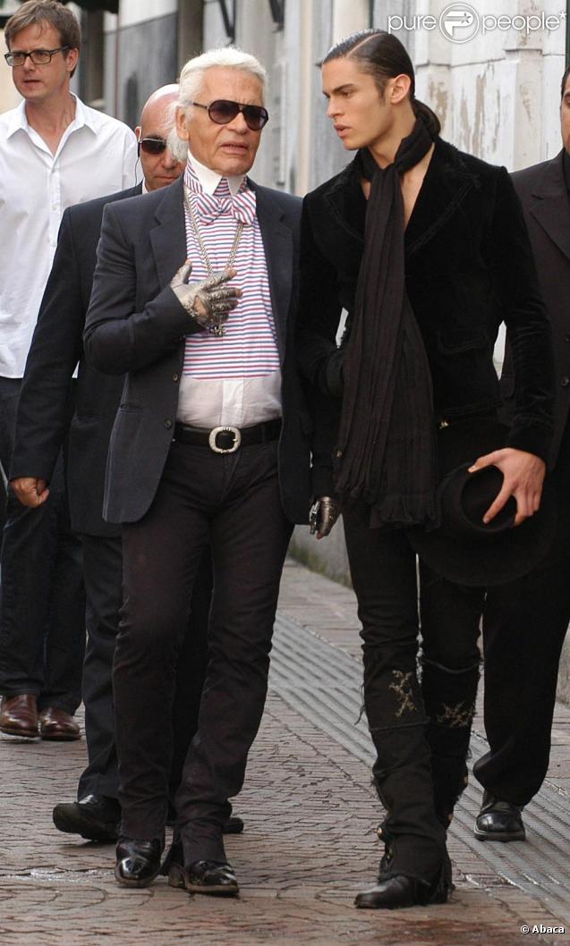 Karl Lagerfeld et sa muse en shooting à Benos Aires en Argentine pour la prochaine campagne Chanel