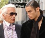 Karl Lagerfeld et sa muse en shooting à Benos Aires en Argentine pour la prochaine campagne Chanel