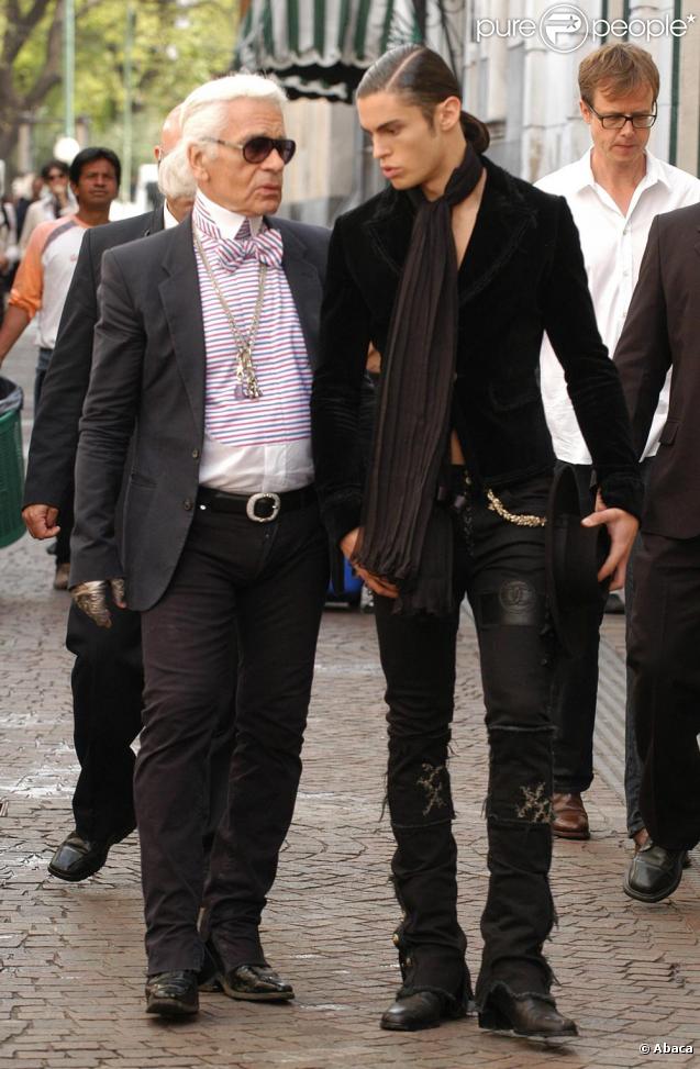 Karl Lagerfeld et sa muse en shooting à Benos Aires en Argentine pour la prochaine campagne Chanel