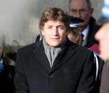 Jean Sarkozy assiste à la commémoration de la fin de la première Guerre mondiale le 11 novembre 2009 à Neuilly-sur-Seine