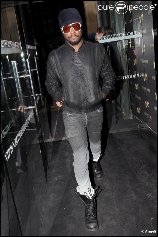 Will.i.am à son arrivée au VIP Room le 10/11/09 