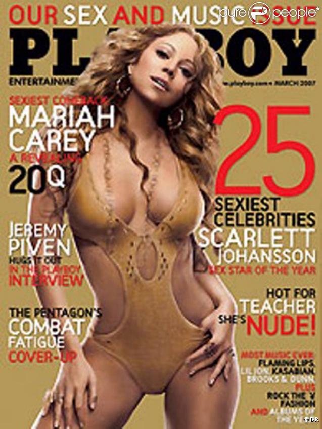 La superbe Mariah Carey en couverture de  Playboy  !
