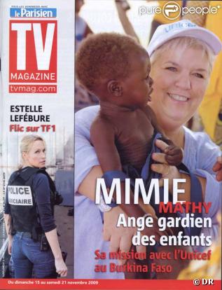 Mimie Mathy en couverture de TV magazine 