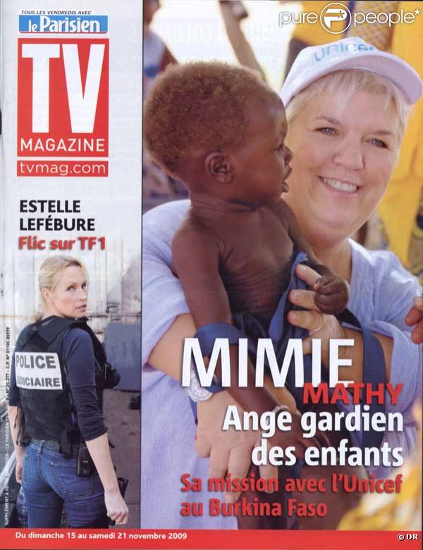 Mimie Mathy en couverture de TV magazine 