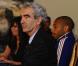 Raymond Domenech, lors de la conférence de presse à Dublin, le 13 novembre 2009.