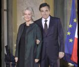 François Fillon et sa femme au dîner d'Etat organisé à l'Elysée en l'honneur du président irakien Jalal Talabani, à l'Elysée. 16/11/09