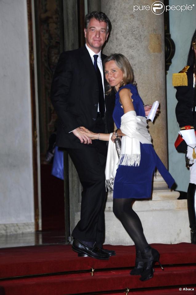 Hervé et Clara Gaymard au dîner d'Etat organisé à l'Elysée en l'honneur du président irakien Jalal Talabani. 16/11/09