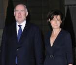 Dominique Bussereau et sa femme au dîner d'Etat organisé à l'Elysée en l'honneur du président irakien Jalal Talabani. 16/11/09