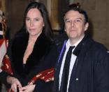 Philippe Vandel et Dorothée Olliéric au dîner d'Etat organisé à l'Elysée en l'honneur du président irakien Jalal Talabani. 16/11/09