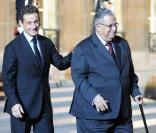 Nicolas Sarkozy et le président irakien Jalal Talabani. 16/11/09